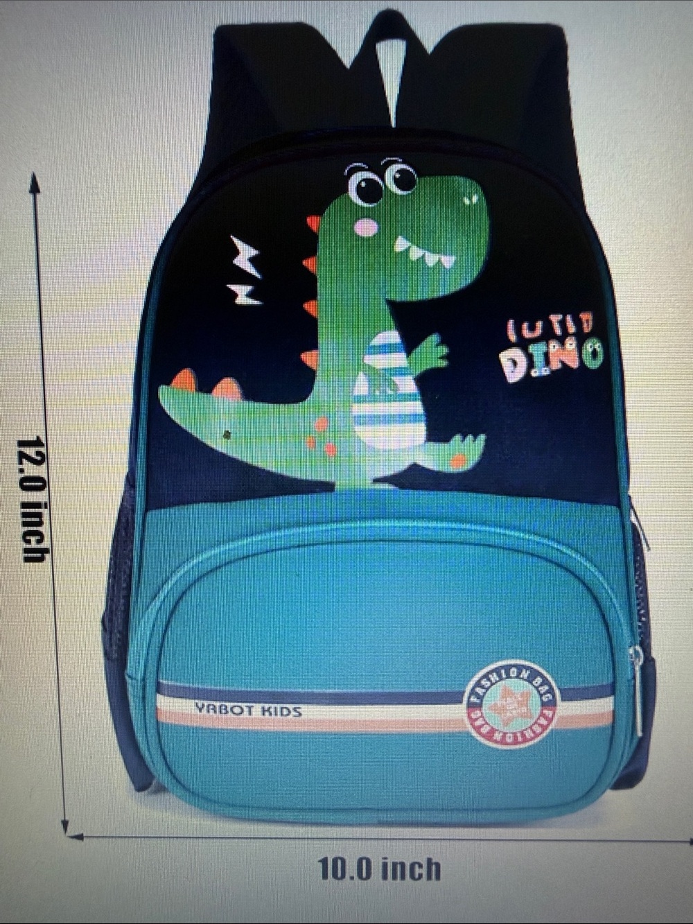 Dinosaur Designs Kids Blue & Black Dino Backpack